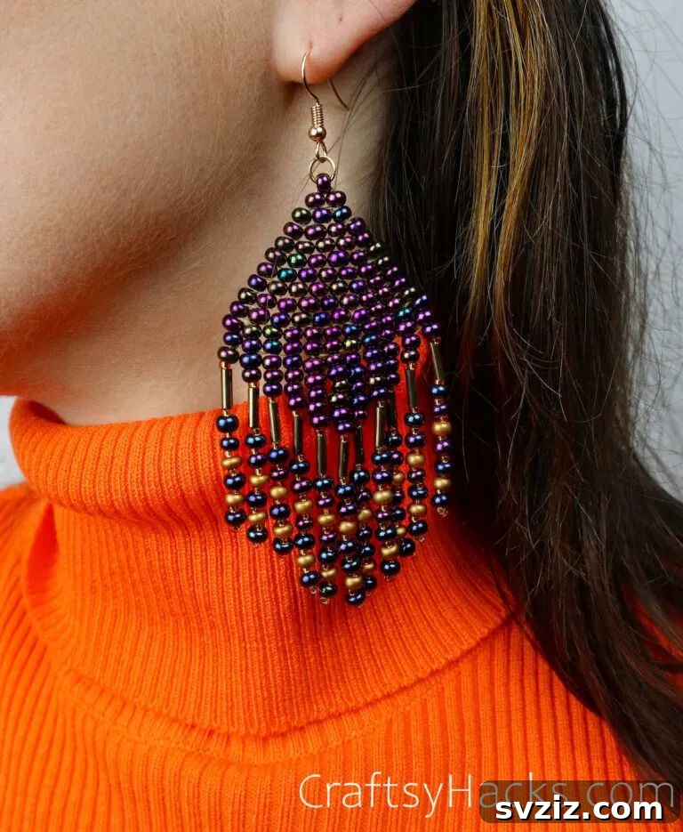 31 Profitable Winter Craft Ideas 12 beaded earrings