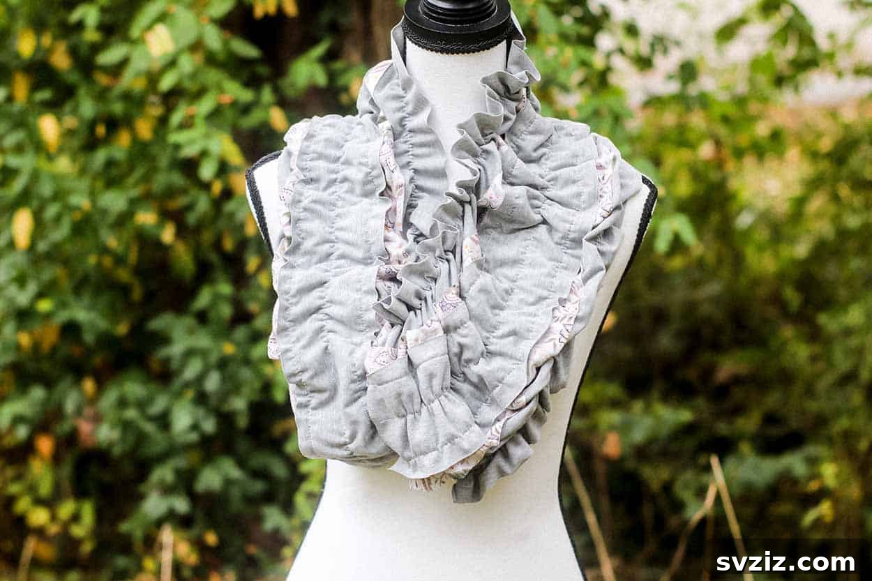 31 Profitable Winter Craft Ideas 16 ruffled scarf
