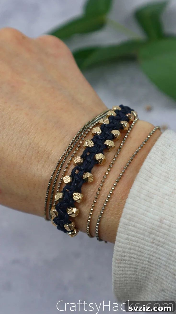 31 Profitable Winter Craft Ideas 27 macrame bracelet