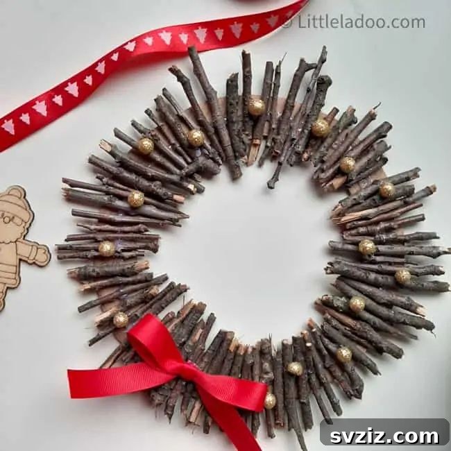 31 Profitable Winter Craft Ideas 33 twig wreath