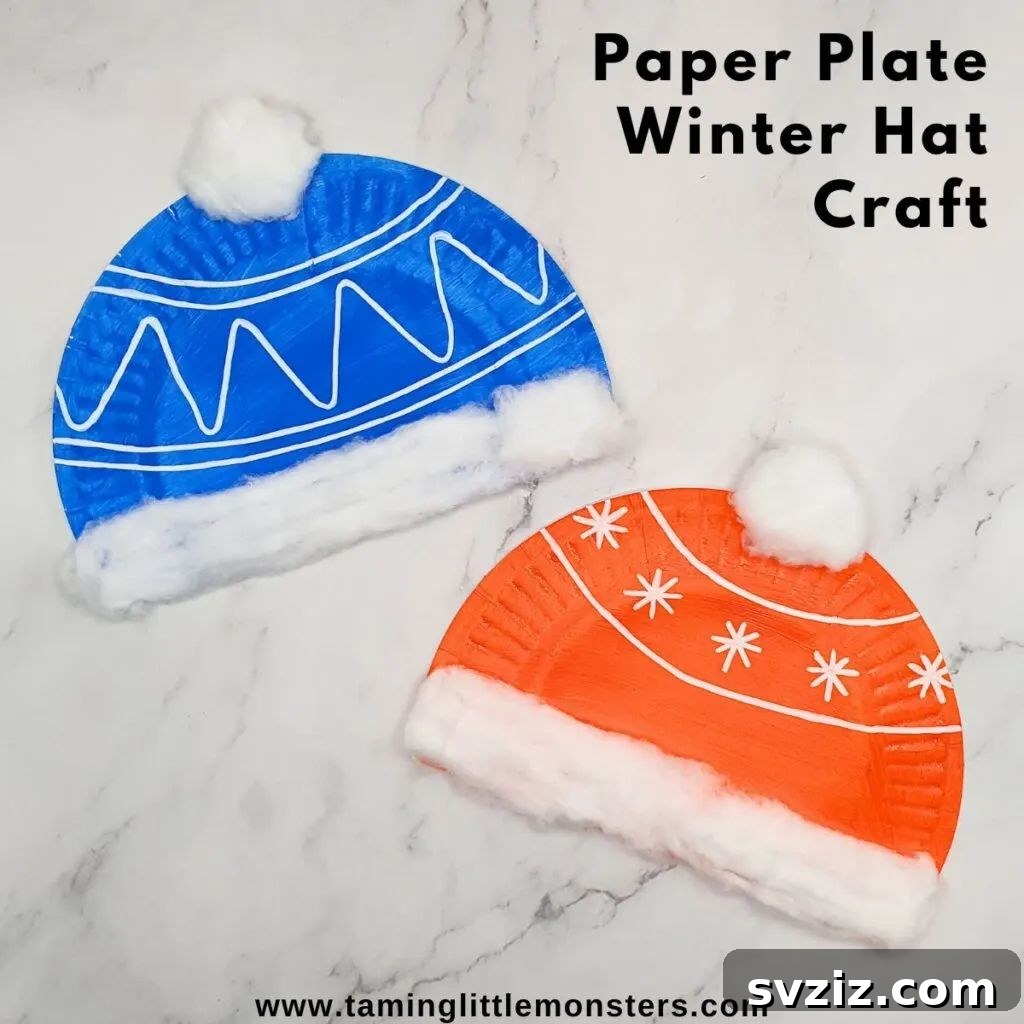31 Fun Winter Craft Ideas for Little Ones 20 Paper Plate Winter Hat Craft: Creative Play and Durability for Toddlers