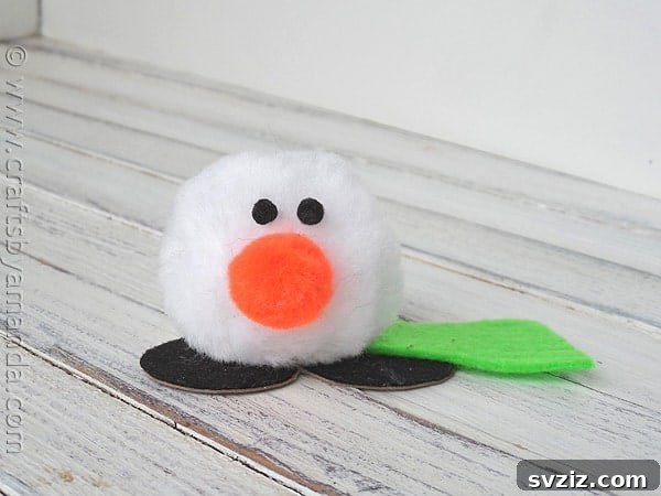 31 Fun Winter Craft Ideas for Little Ones 25 Pom Pom Snowman Craft: Cute and Easy Winter Fun for Toddlers