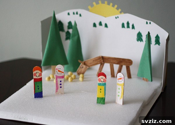 31 Fun Winter Craft Ideas for Little Ones 32 Cereal Box Winter Diorama: Imaginative Upcycled Craft for Dedicated Toddler Artists
