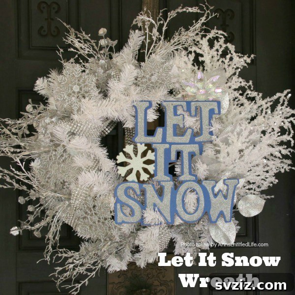 Gorgeous Winter Wreath Inspirations 18 let it snow white wreath