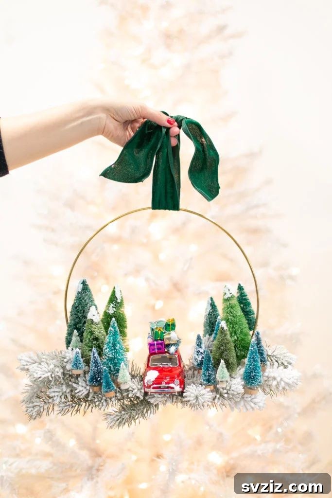 Gorgeous Winter Wreath Inspirations 3 vintage toy car wreath