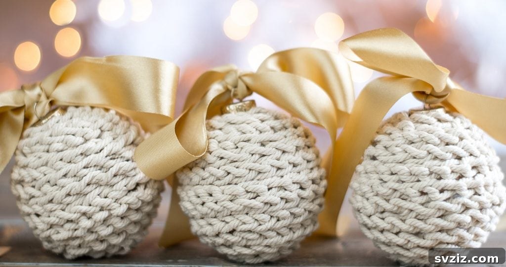 Handmade Rustic Crochet Christmas Ornaments