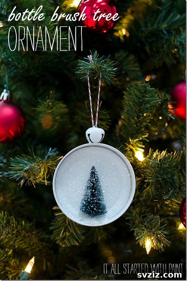 DIY Snow Globe Inspired Christmas Ornaments