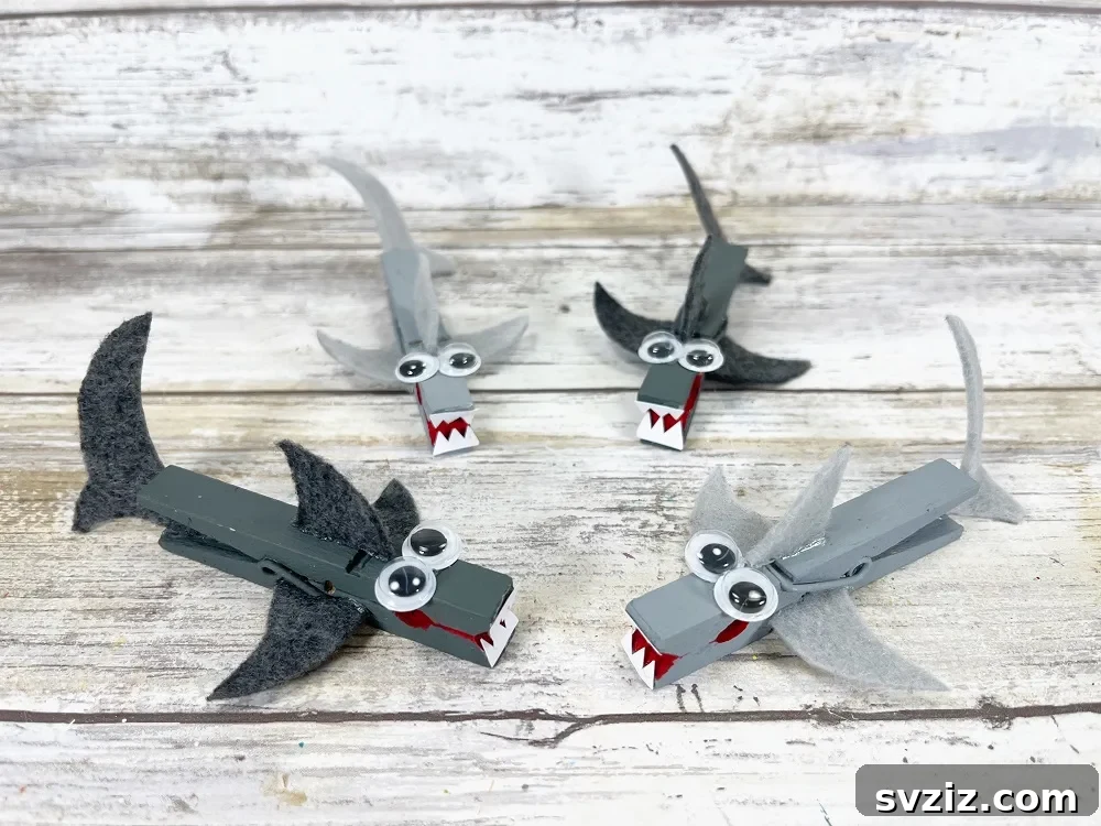 shark clothespin