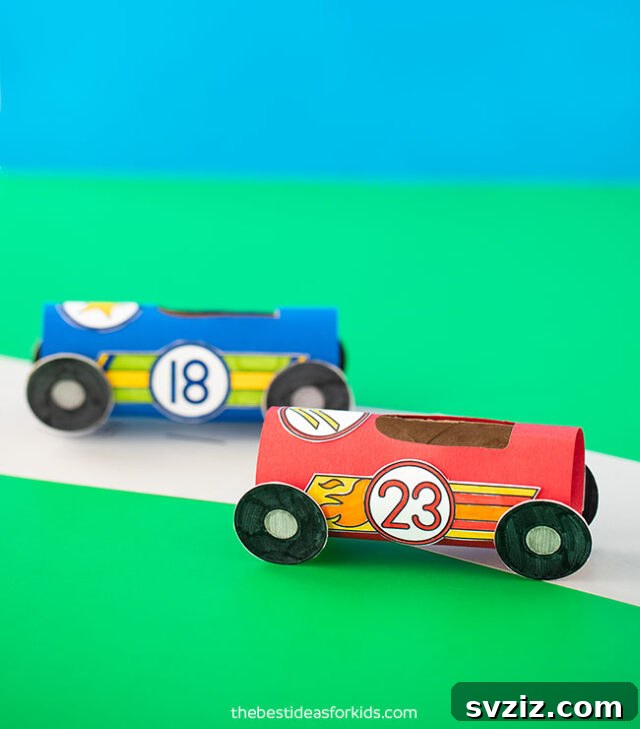 toilet paper roll car