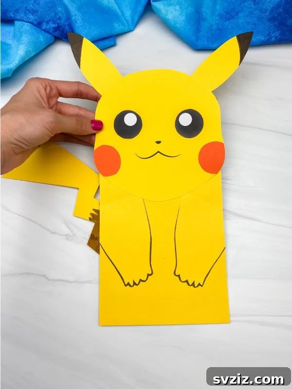 paper bag pikachu