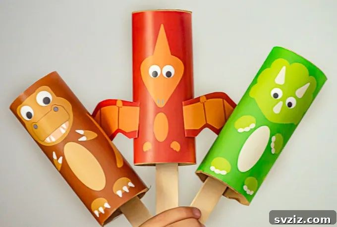 paper tube puppet