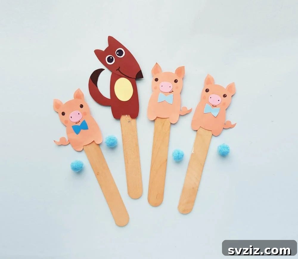 three little pigs puppet