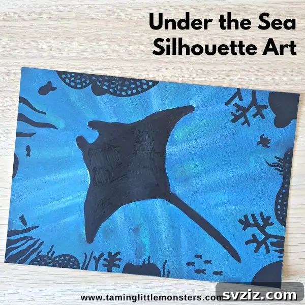 under the sea silhouette art