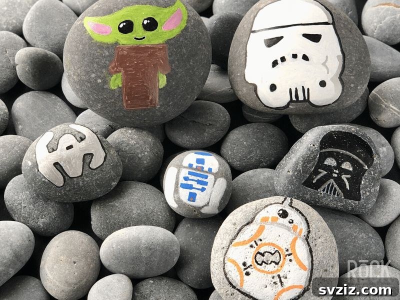 star wars painted rocks