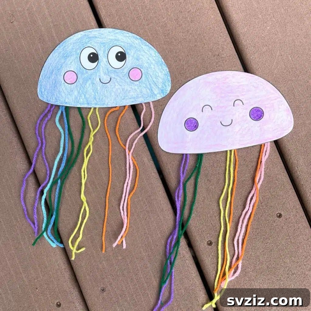 31 Creative Craft Ideas for 5-Year-Olds 19 jellyfish craft