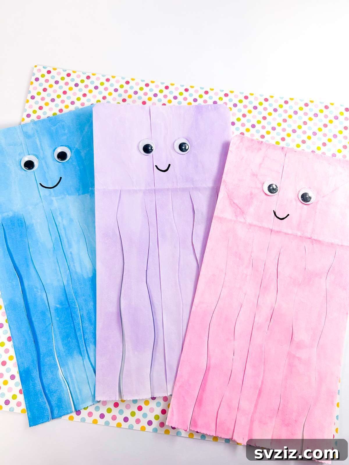 31 Creative Craft Ideas for 5-Year-Olds 32 paper bag jellyfish