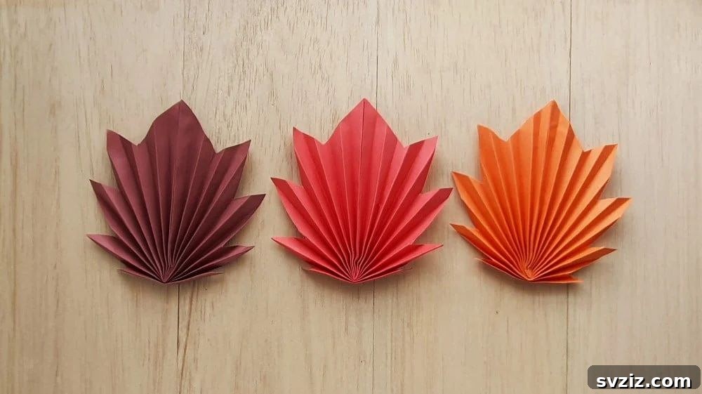 origami maple leaves