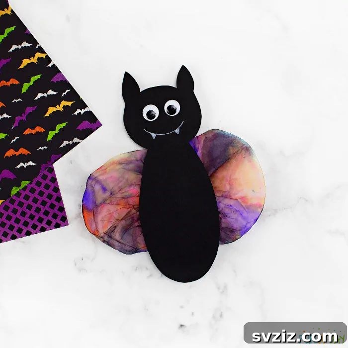 coffee filter bat craft