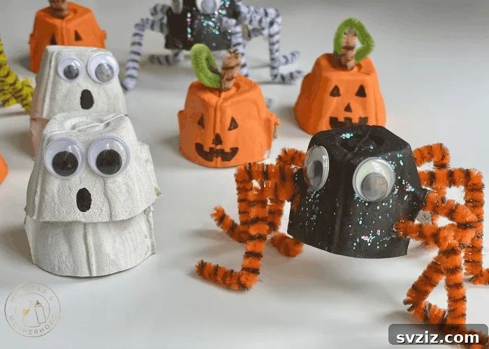 41 Amazing Pumpkin Creations 15 egg carton pumpkins