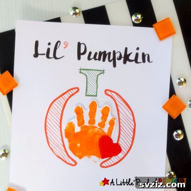 41 Amazing Pumpkin Creations 21 pumpkin handprint craft