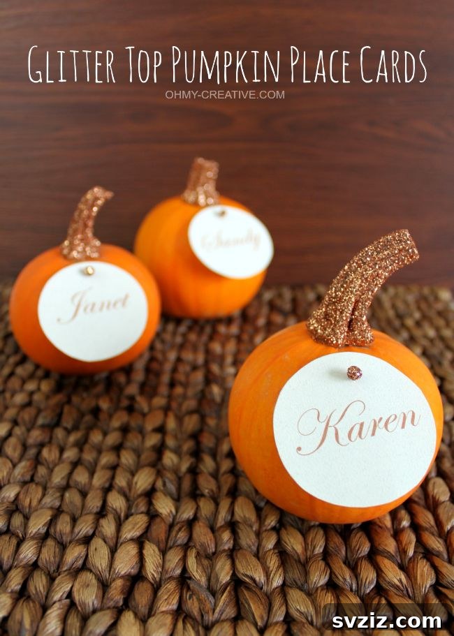 41 Amazing Pumpkin Creations 30 pumpkin place cards