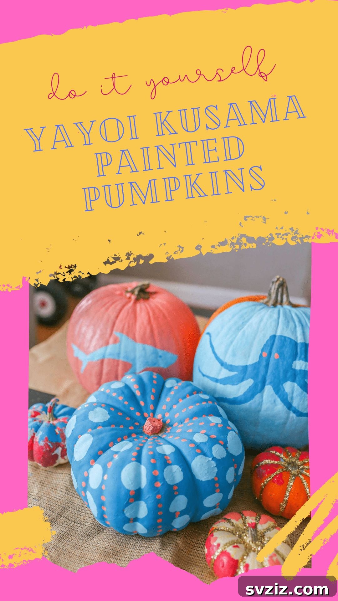 41 Amazing Pumpkin Creations 37 yayoi kusama painted pumpkins