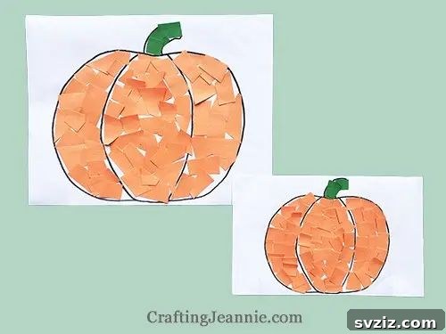 41 Amazing Pumpkin Creations 39 scrap paper pumpkins