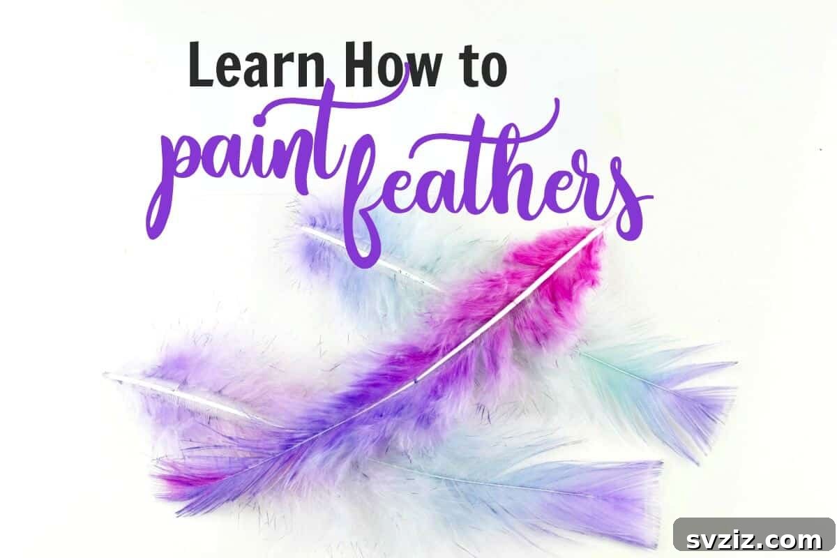 41 Brilliant Feather Projects 19 watercolor dyed feathers