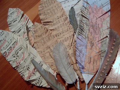 41 Brilliant Feather Projects 33 paper feathers
