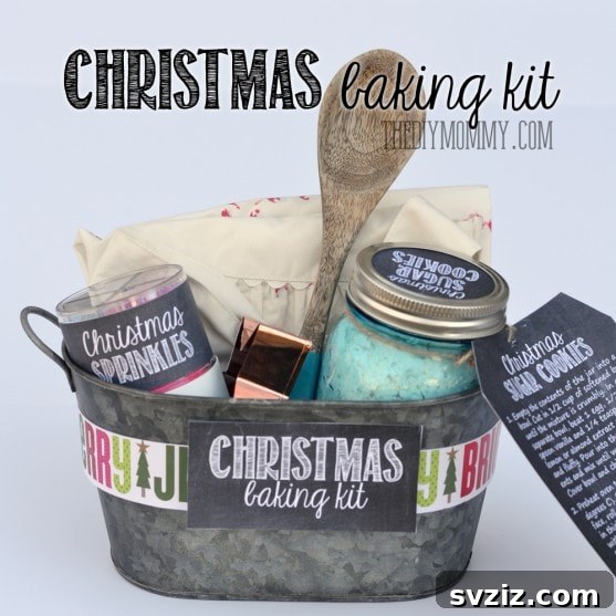 20 Delightful DIY Christmas Gift Baskets for Everyone 20 Sugar Cookie Kit for holiday baking