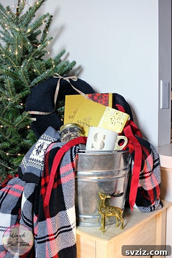 20 Delightful DIY Christmas Gift Baskets for Everyone 21 Warm and Cozy gift basket for winter