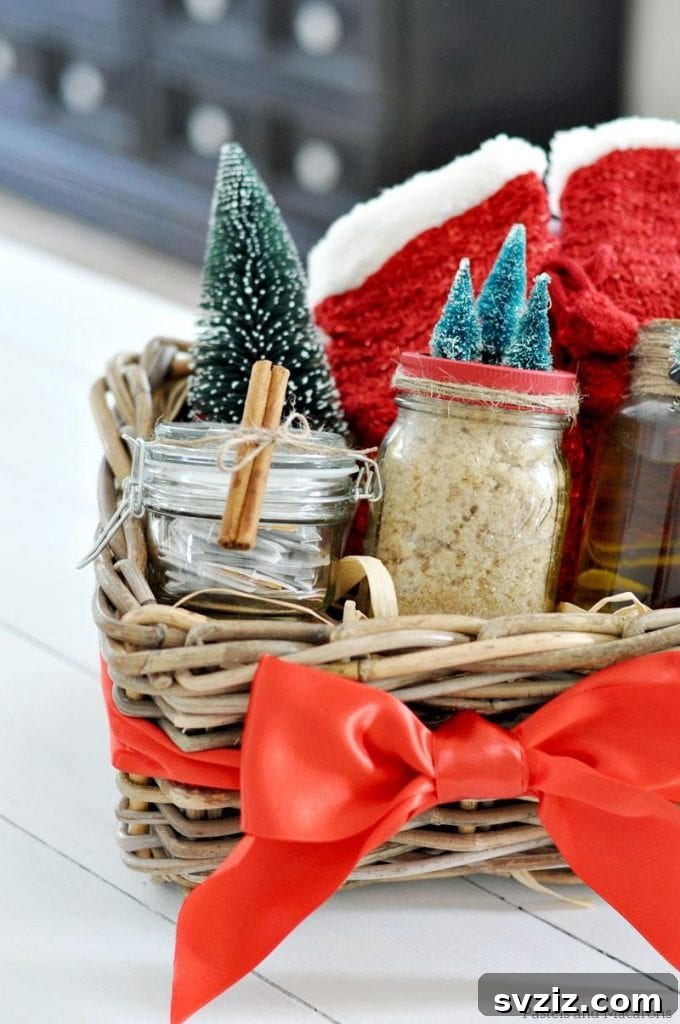 20 Delightful DIY Christmas Gift Baskets for Everyone 5 At-home Spa Kit - DIY relaxation gift