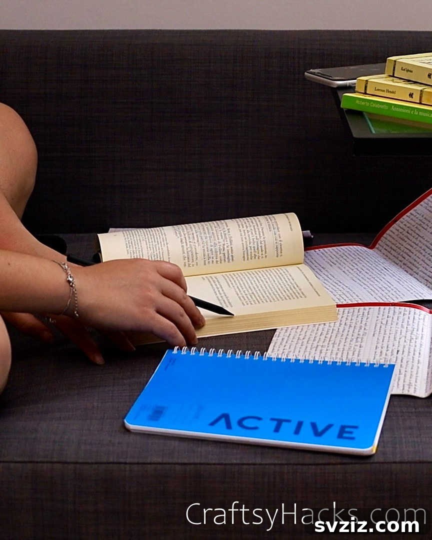 student studying in different locations