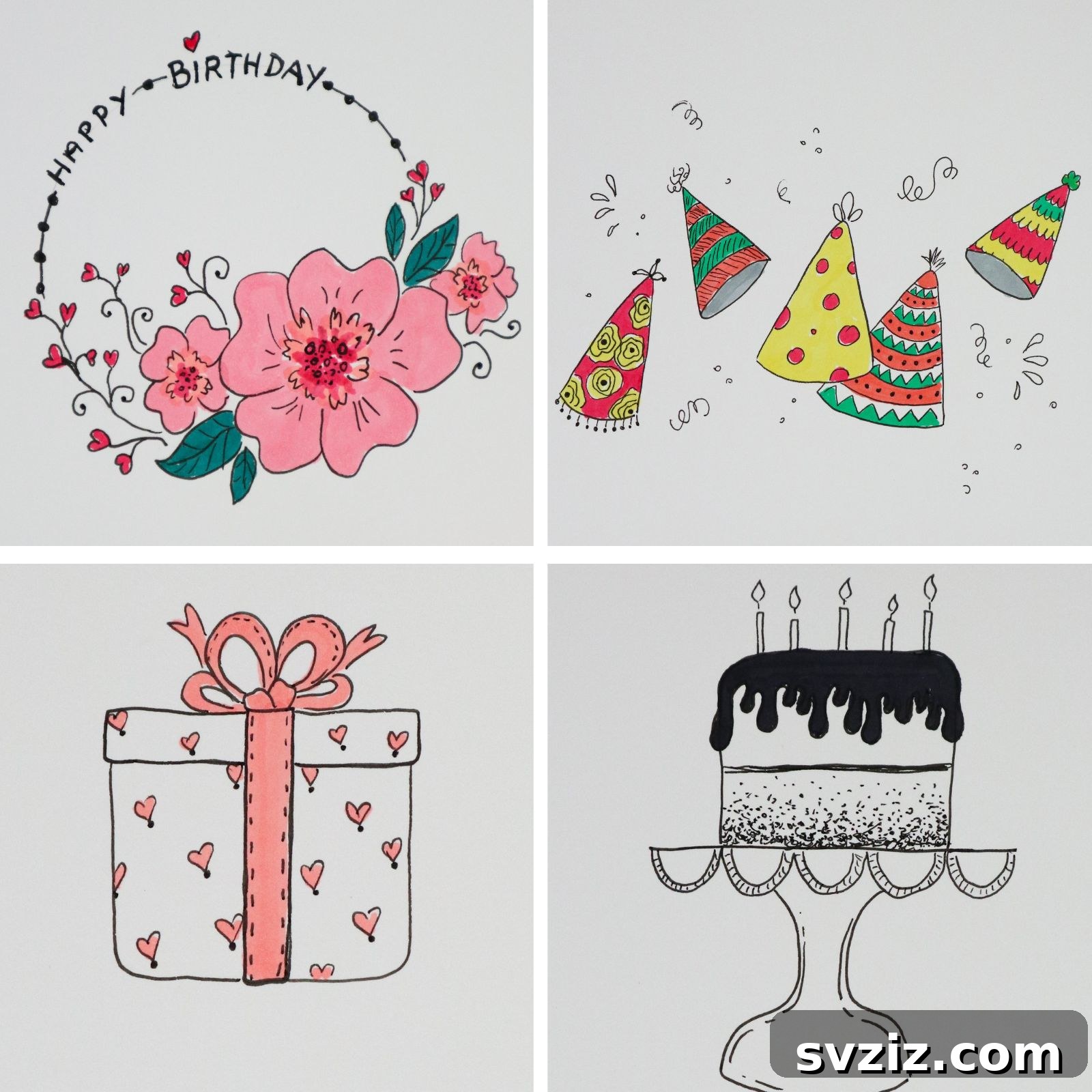 30 Best Happy Birthday Doodle Ideas Collection of happy birthday doodles