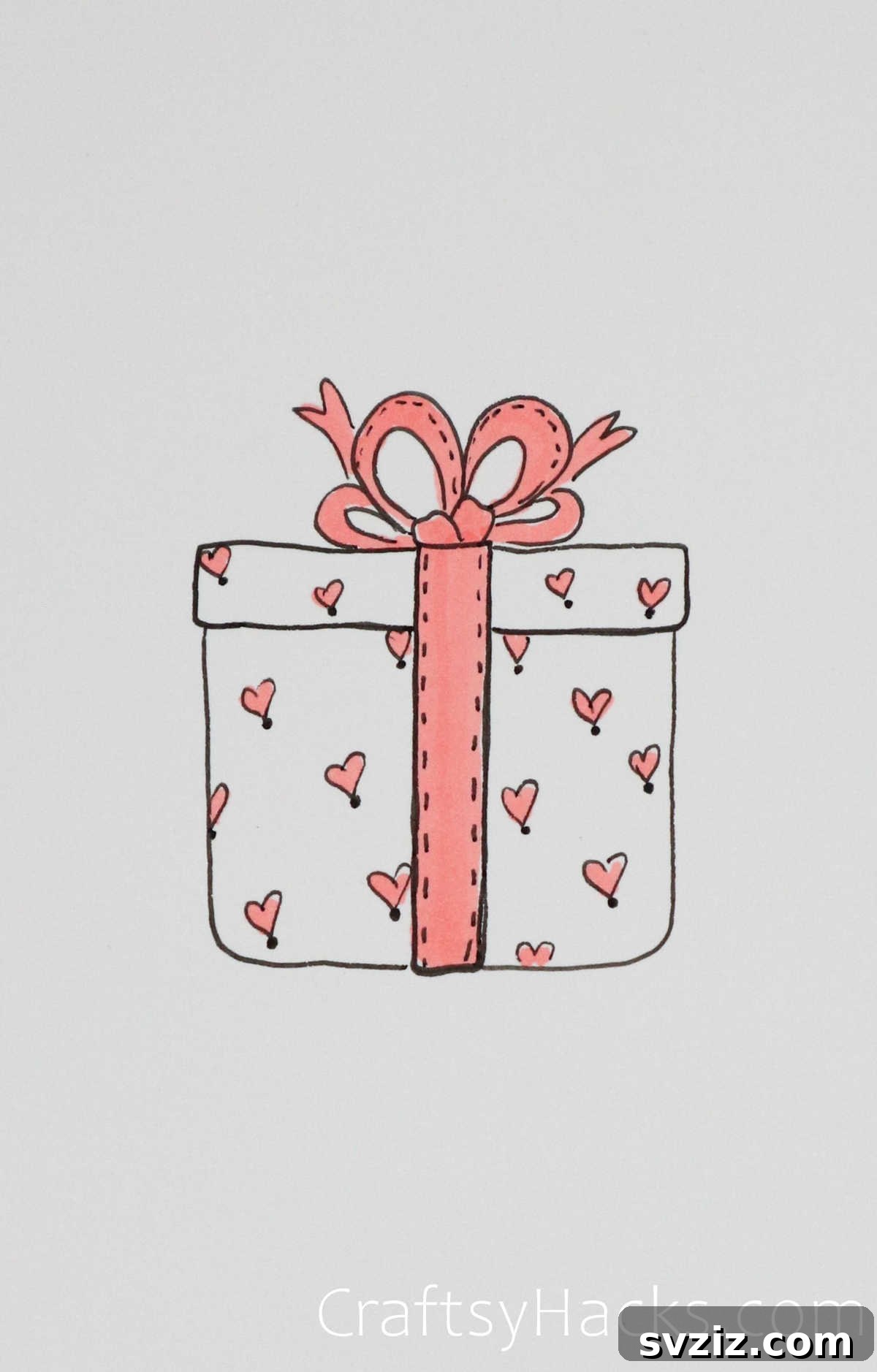 30 Inspiring Birthday Doodle Concepts 31 A box of love happy birthday doodle with hearts overflowing
