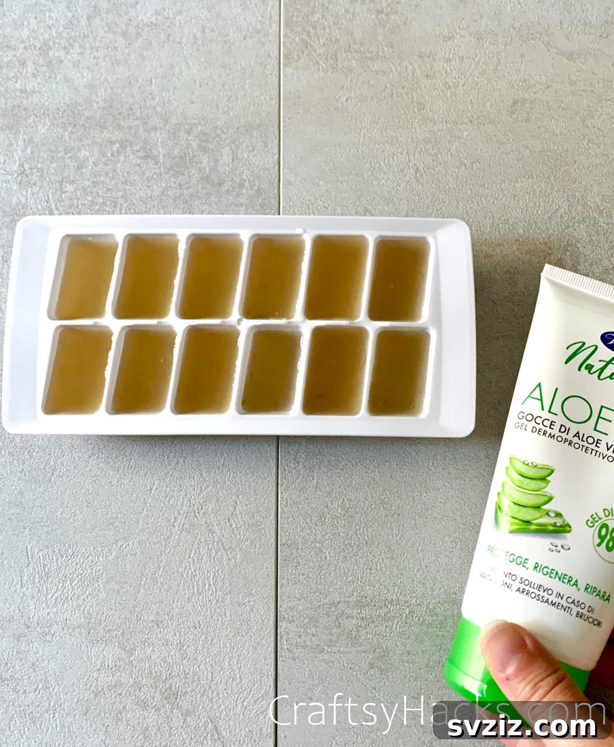 21 Game-Changing Beach Hacks for Your Next Trip 2 frozen aloe vera for sun burn
