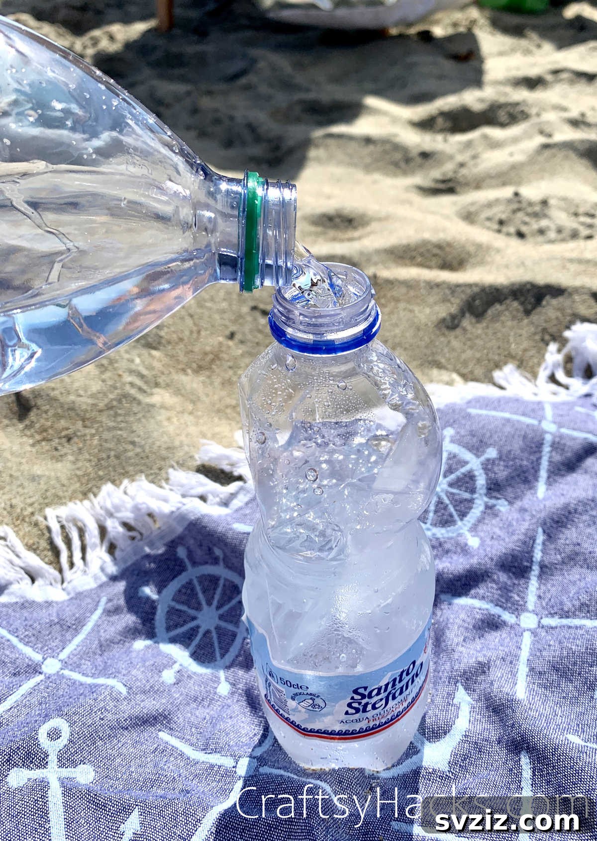 21 Game-Changing Beach Hacks for Your Next Trip 14 freeze half a bottle of water