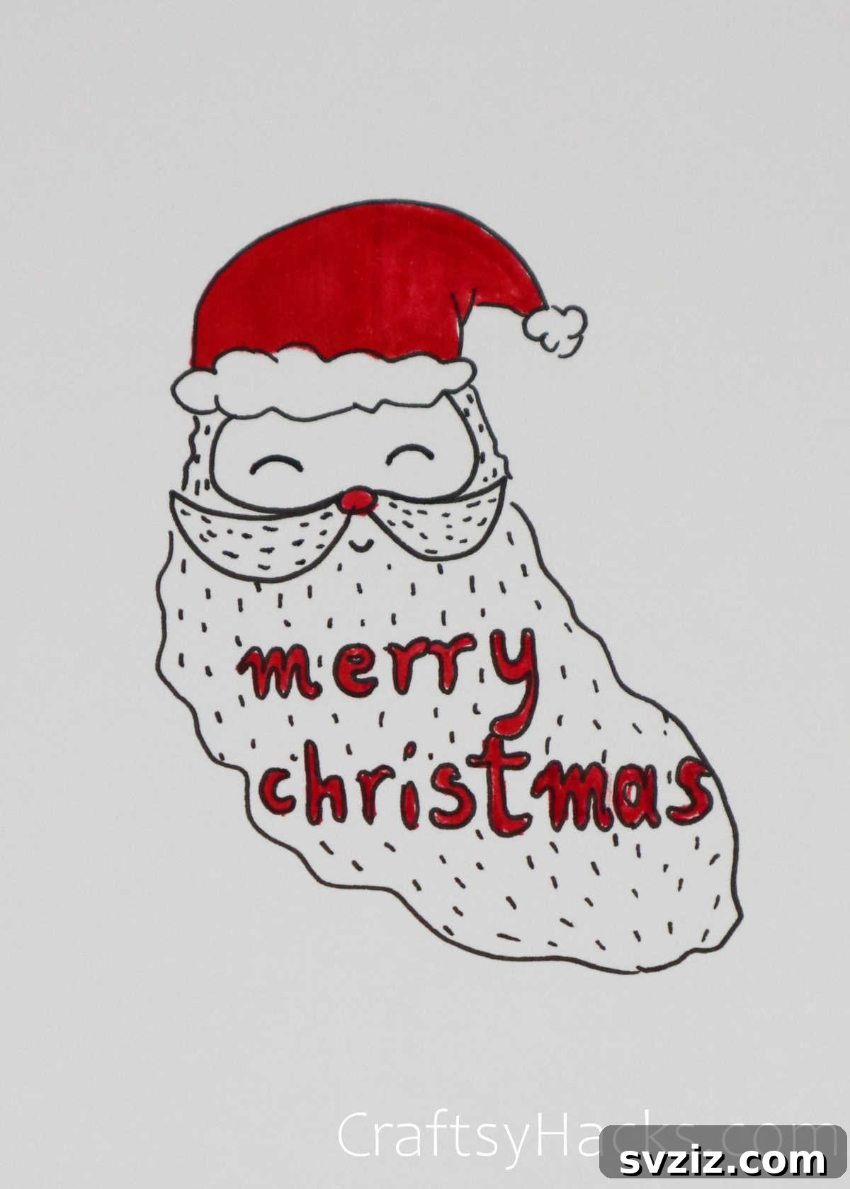 61 Christmas Art Inspirations 13 santa claus drawing