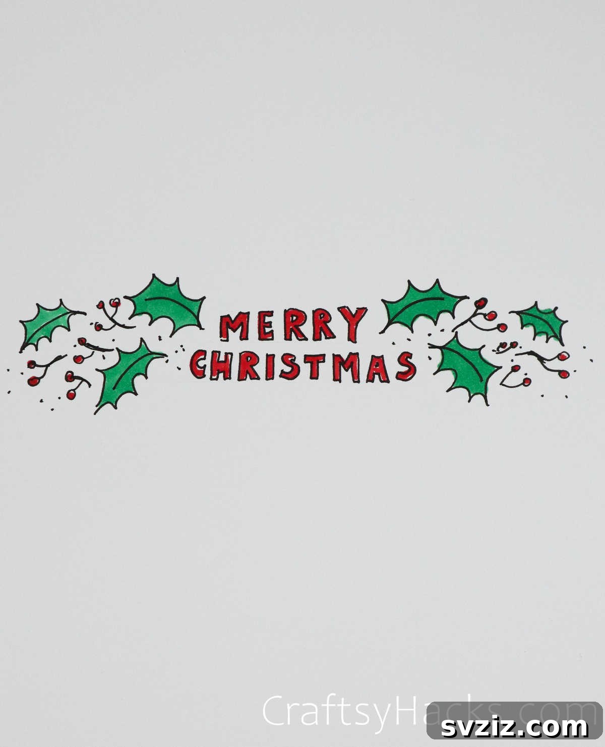 61 Christmas Art Inspirations 32 holly Christmas display