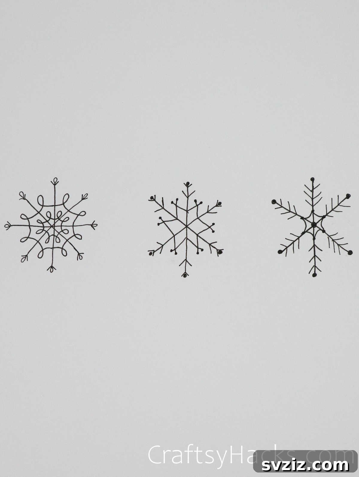 61 Christmas Art Inspirations 36 unique snowflake trio