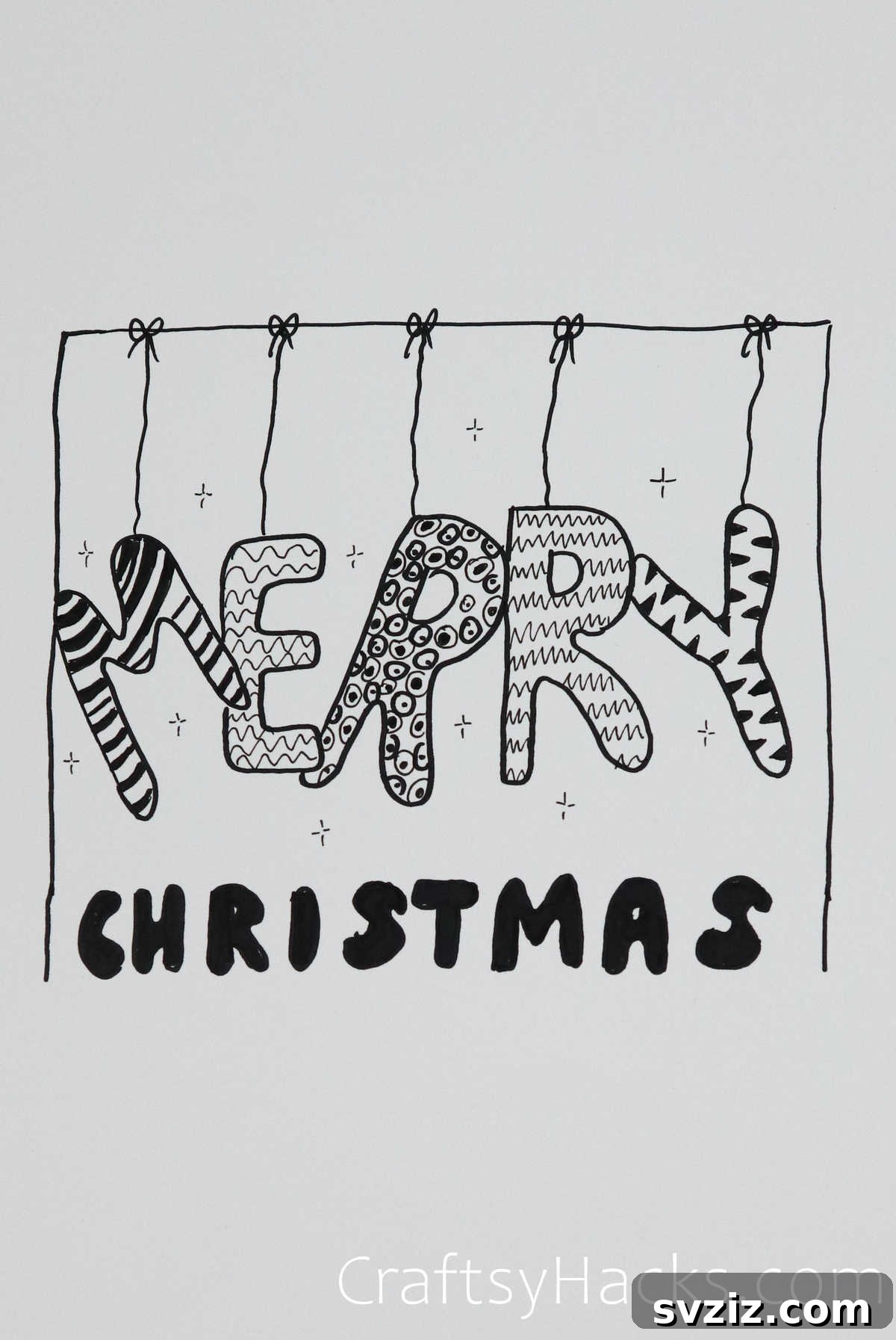 61 Christmas Art Inspirations 57 christmas bubble letter display