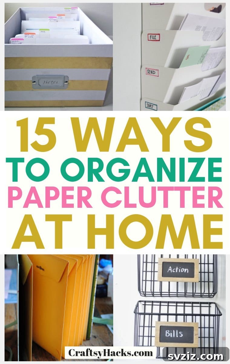 Finally Conquer Your Paper Clutter 2 Organizing tips for paper clutter at home and office