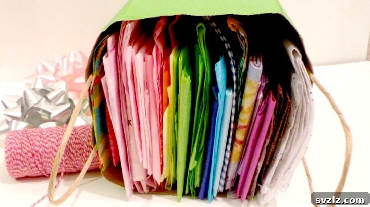 Finally Conquer Your Paper Clutter 17 Tissue Paper Organizer for craft supplies