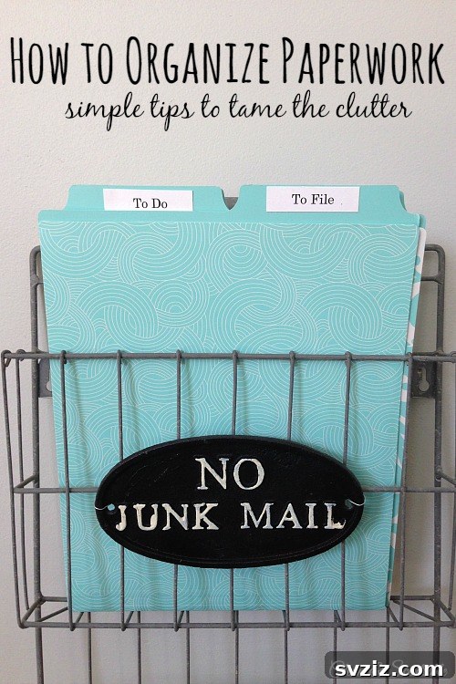 Finally Conquer Your Paper Clutter 3 Filing System with Storage Box for paper organization
