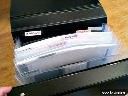 Finally Conquer Your Paper Clutter 8 Finance Binder for organizing financial documents