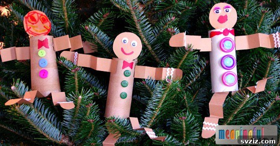 Toilet Roll Gingerbread Man