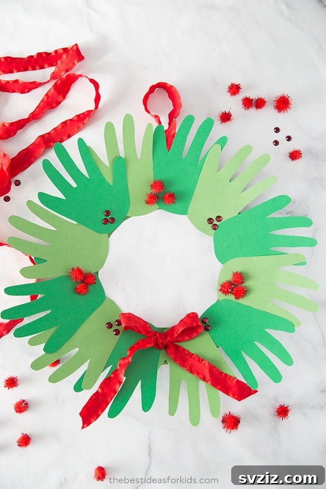 Handprint Wreath