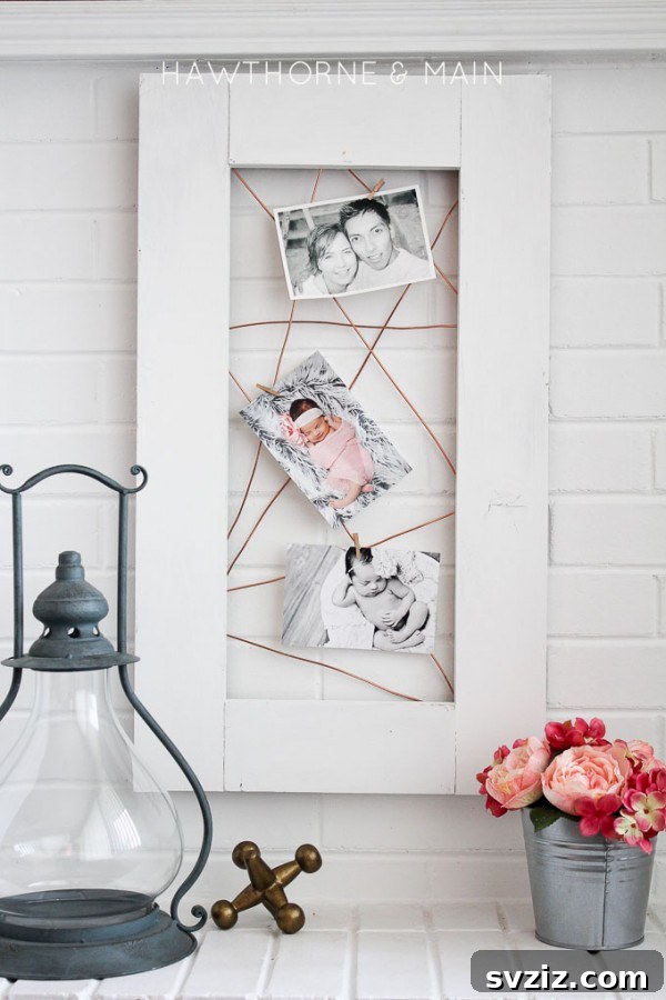 31 Brilliant Copper Designs 18 DIY copper wire photo display, a unique way to showcase pictures