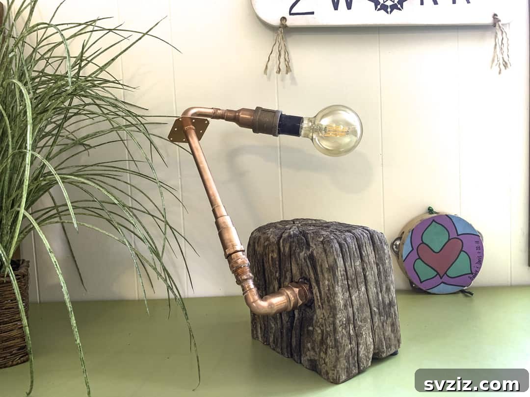31 Brilliant Copper Designs 20 DIY copper pipe lamp, a modern lighting solution