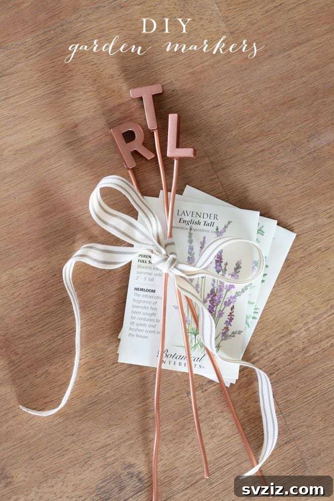 31 Brilliant Copper Designs 22 DIY copper garden markers for organized planting